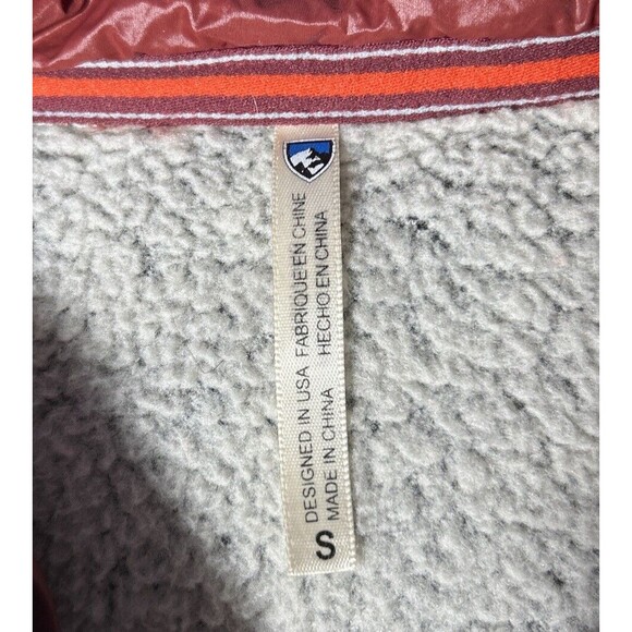 Kuhl Womens Small Sherpa Hoodie Jacket Full Zip Pockets Outdoor Fall Boho Beige - Picture 3 of 13